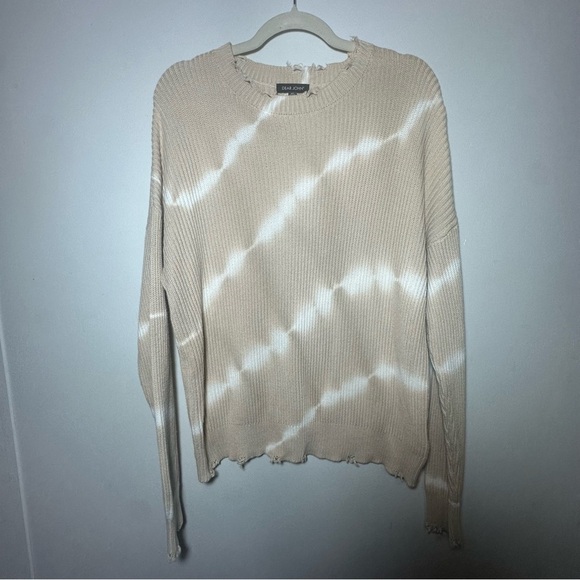 Dear John Sweaters - Dear John Beige Tie-Dye Sweater 100% Cotton